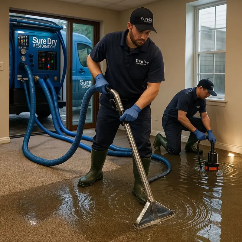 Water Extraction and Removal process in Milford, MI